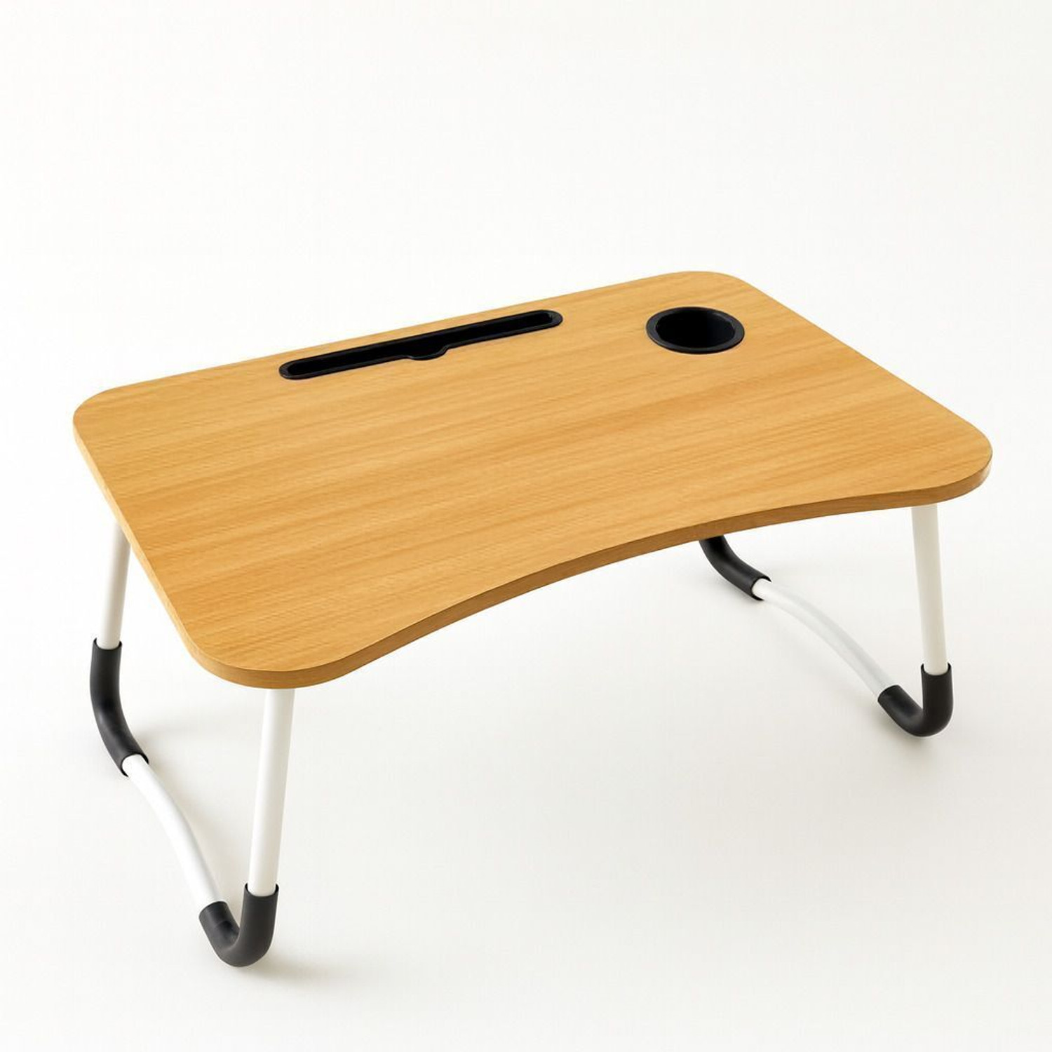Image of hevenq Wood Portable Laptop Table (Finish Color - WOOD)