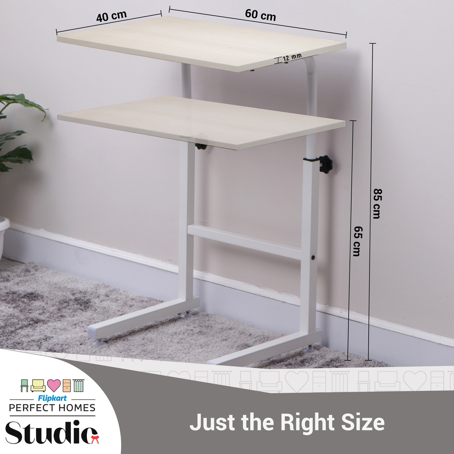 Image of Flipkart Perfect Homes Studio Wood Portable Laptop Table