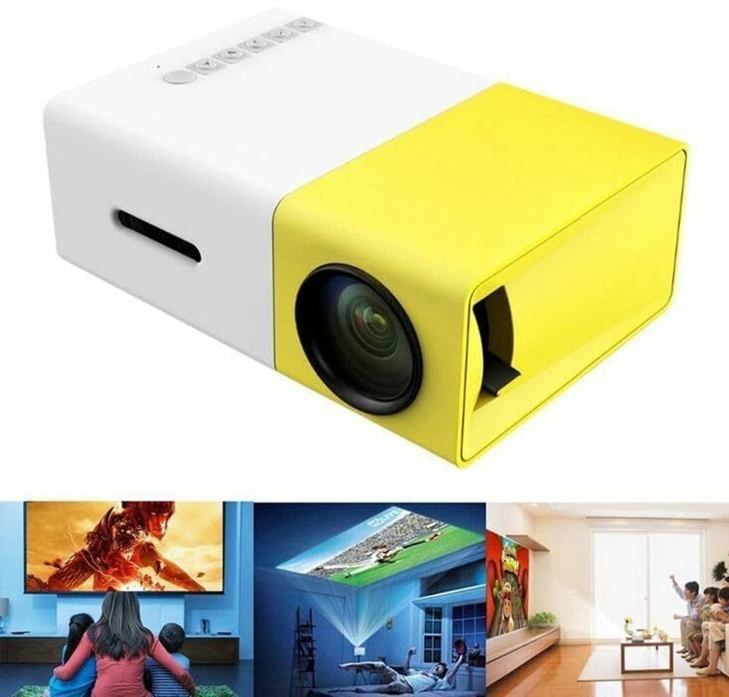 Image of Portronics Pocket Led Projector 50 lm LED Corded & Cordless Portable Projector (Black)