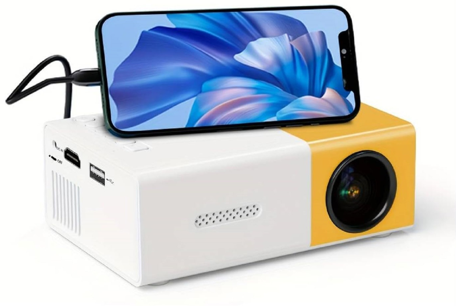 Image of Portronics Pocket Led Projector 50 lm LED Corded & Cordless Portable Projector (Black)
