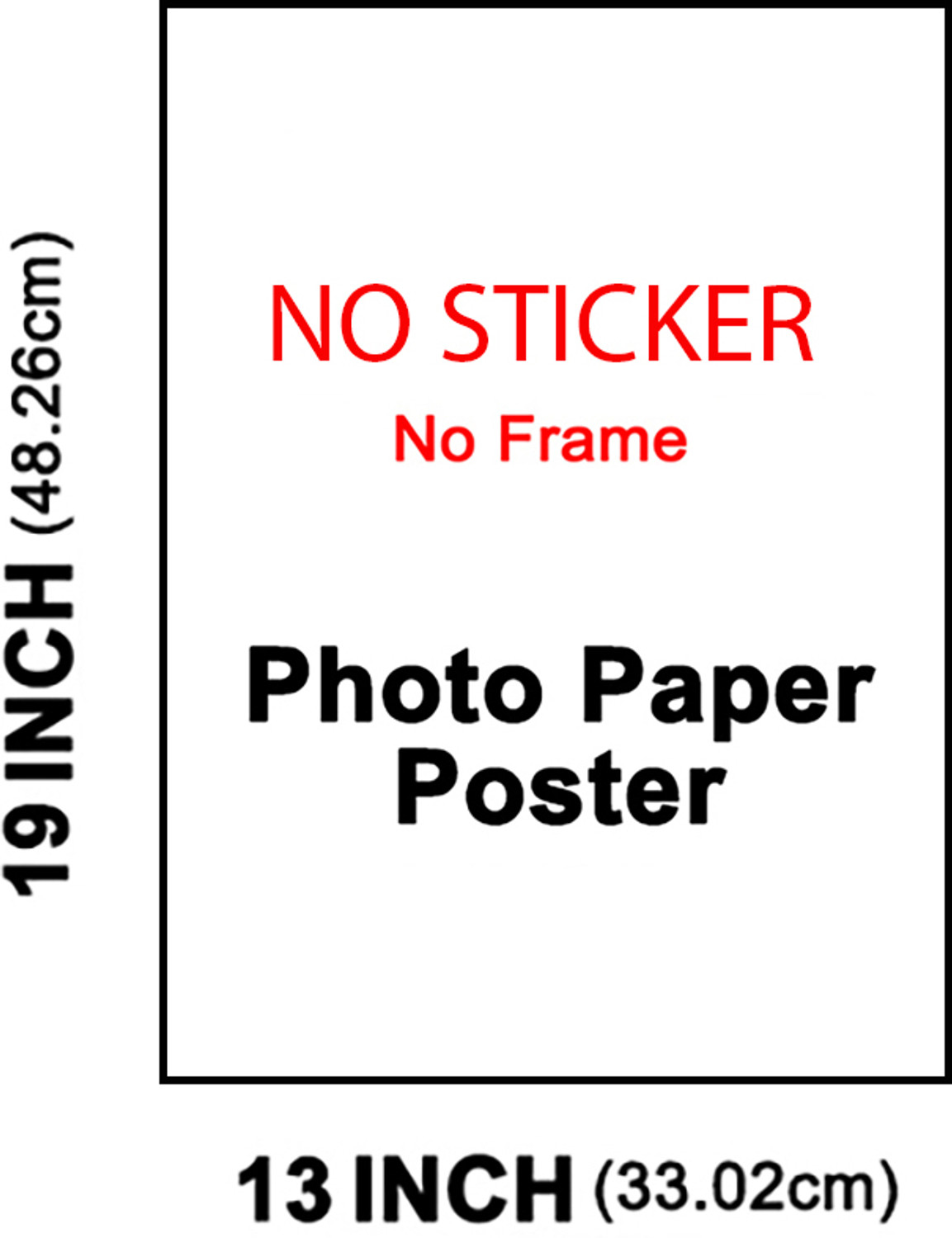 Political Map of india glossy photo paper 13 inch x 19 inch