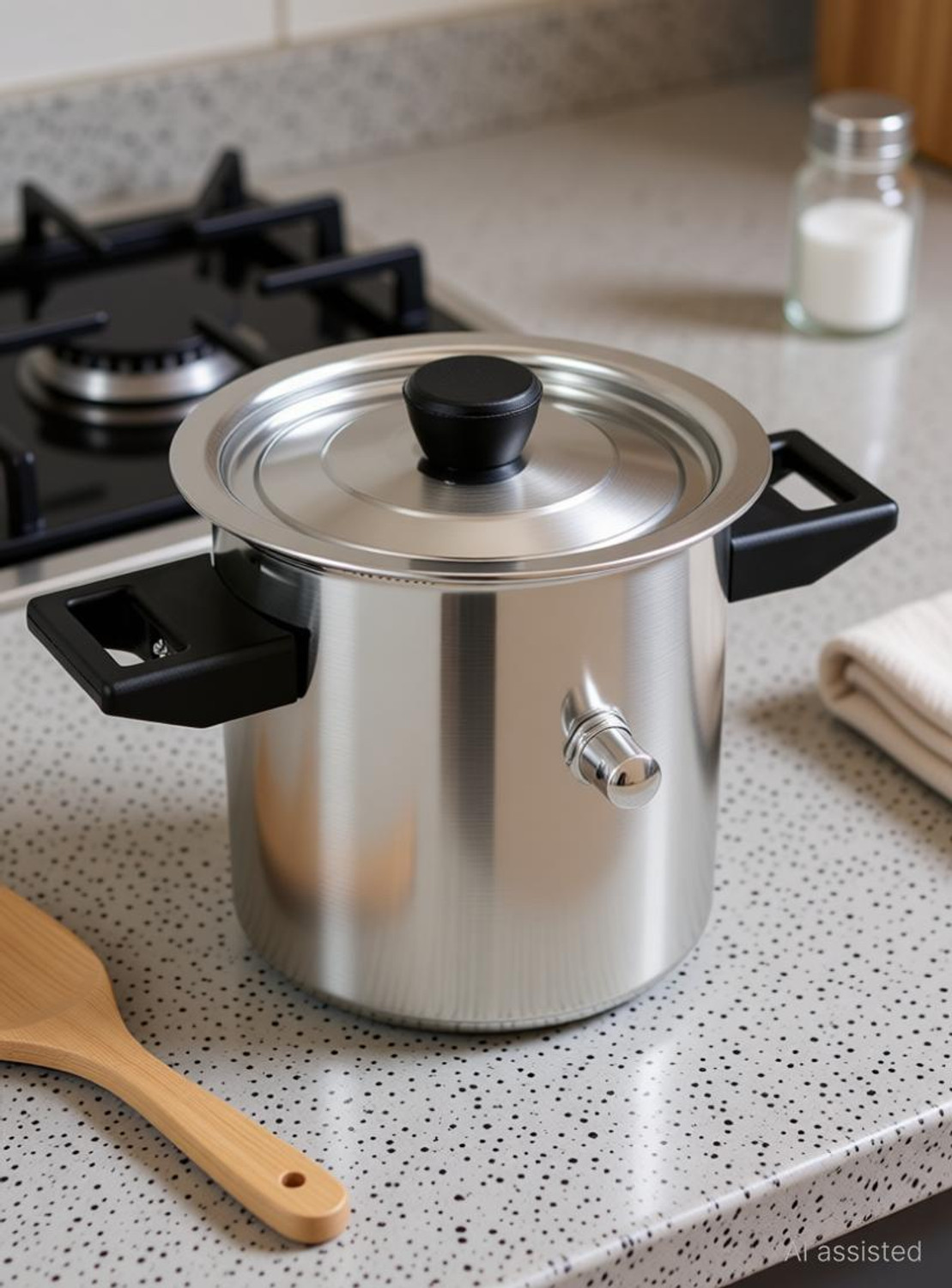 Image of AadiVeer Stainless Steel Handi| Steel Pot | Milk Pot | Dahi Handi | Biryani Handi 0.45 L, 1.35 L (Stainless Steel, Induction Bottom)