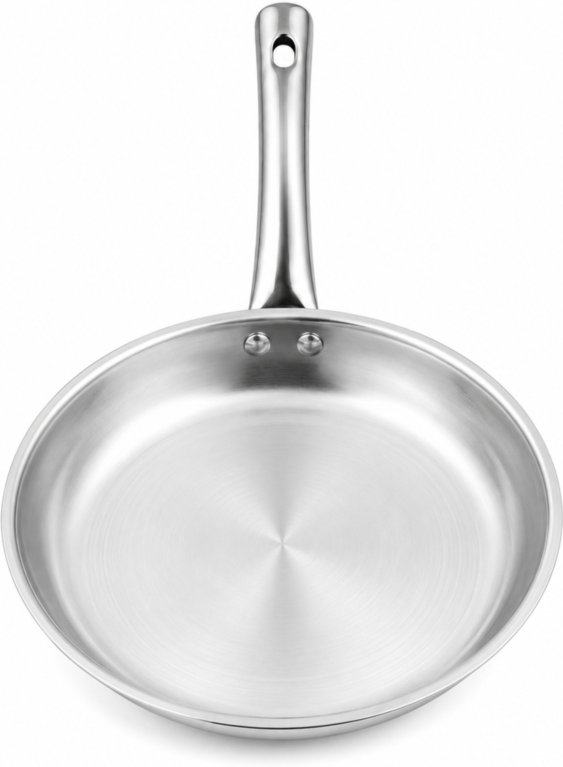 Image of Flipkart SmartBuy Heavy Gauge Stainless Steel Fry Pan Fry Pan 22 cm diameter 1.2 L capacity (Stainless Steel, Induction Bottom)