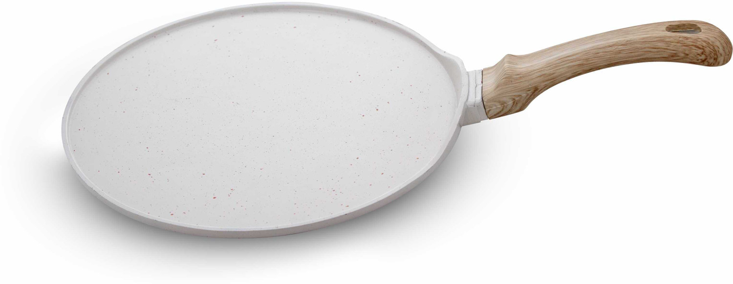 Image of CaROTE Granite Non Stick Flat Dosa Tawa, 20cm Induction Roti Tawa, Black, Tawa 20 cm diameter (Stoneware, Non-stick, Induction Bottom)
