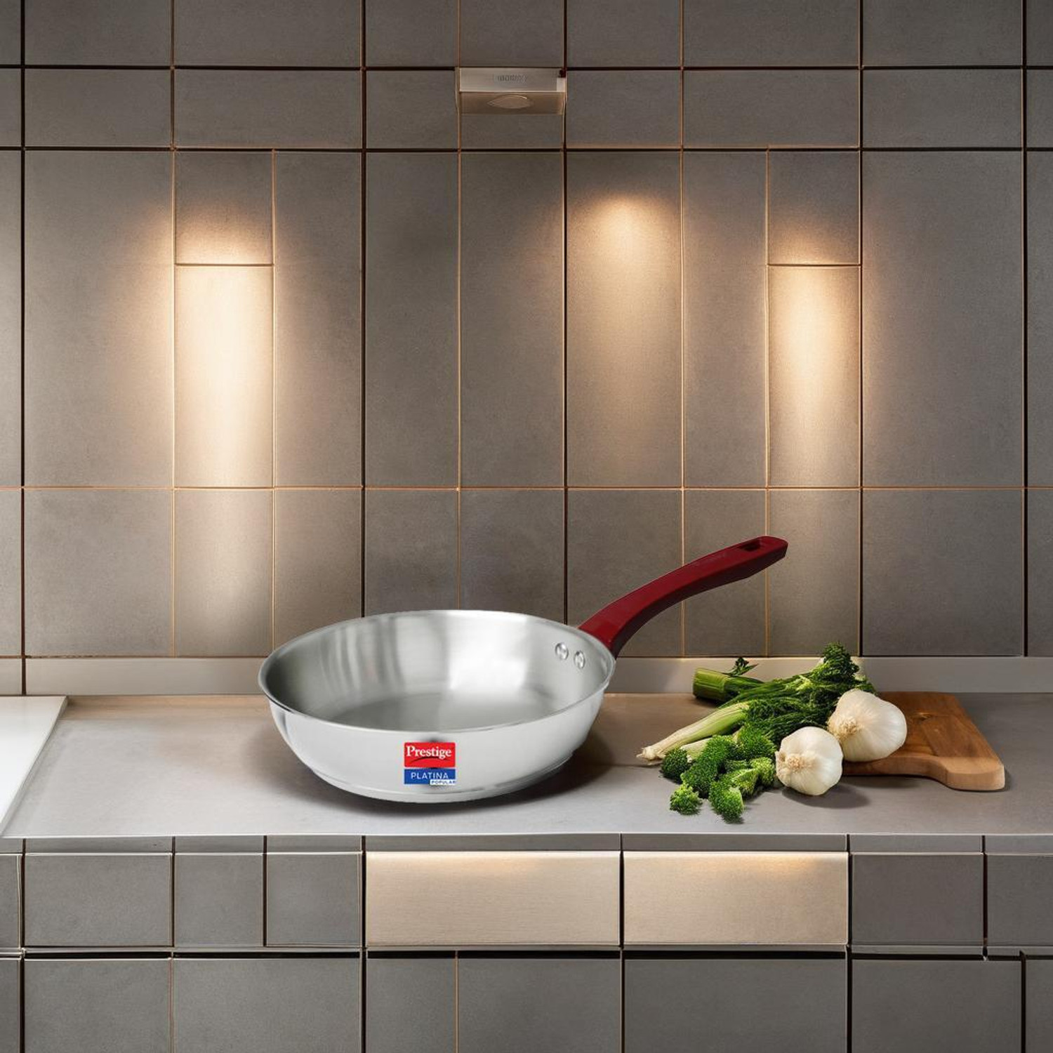 Prestige Platina Popular Fry Pan 22 cm diameter 1.9 L capacity  (Sta
