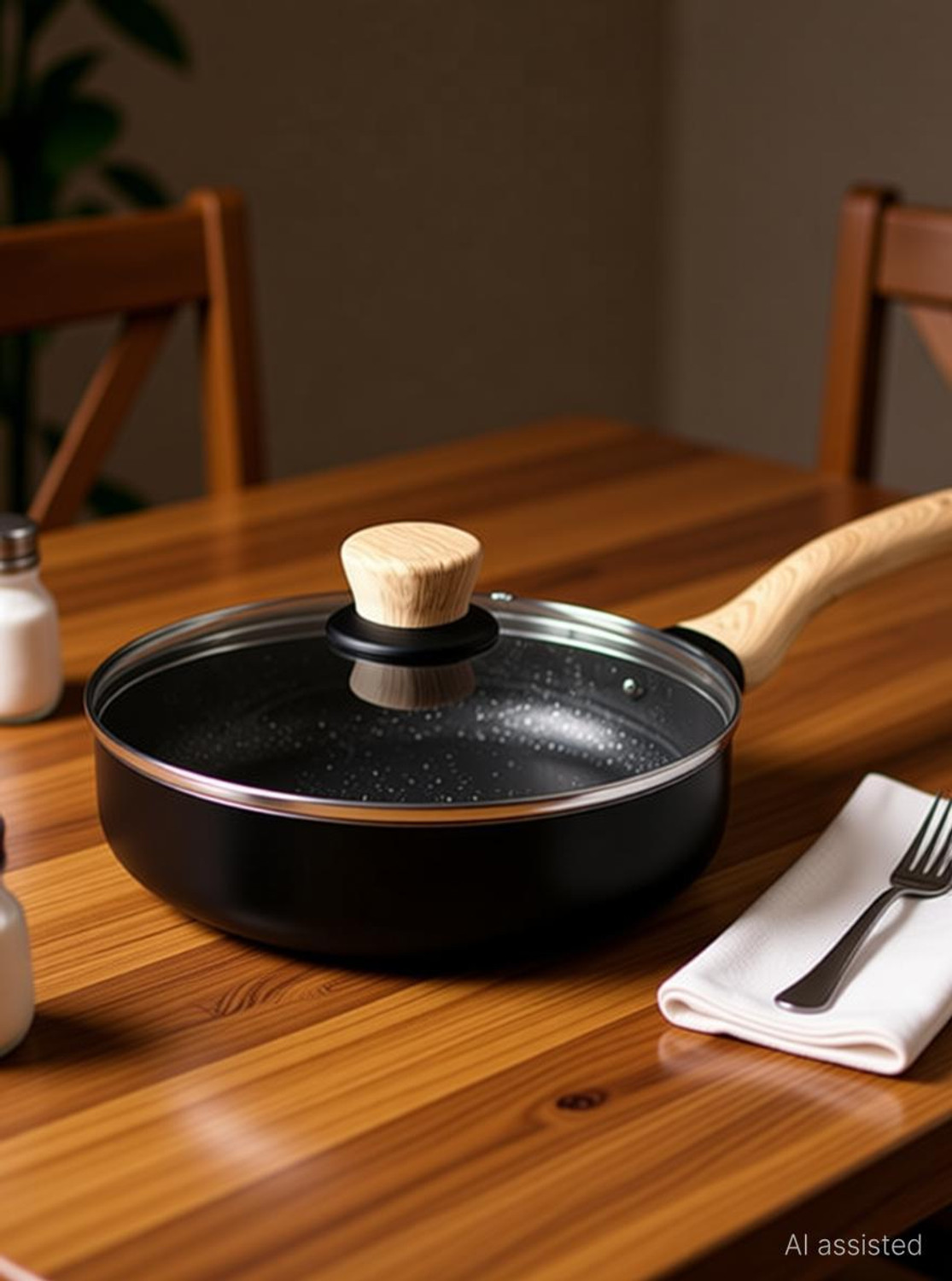 Image of BERGNER Ultimate ILag Marble Non-Stick Induction Base Fry Pan 20 cm diameter 1.2 L capacity (Aluminium, Non-stick, Induction Bottom)