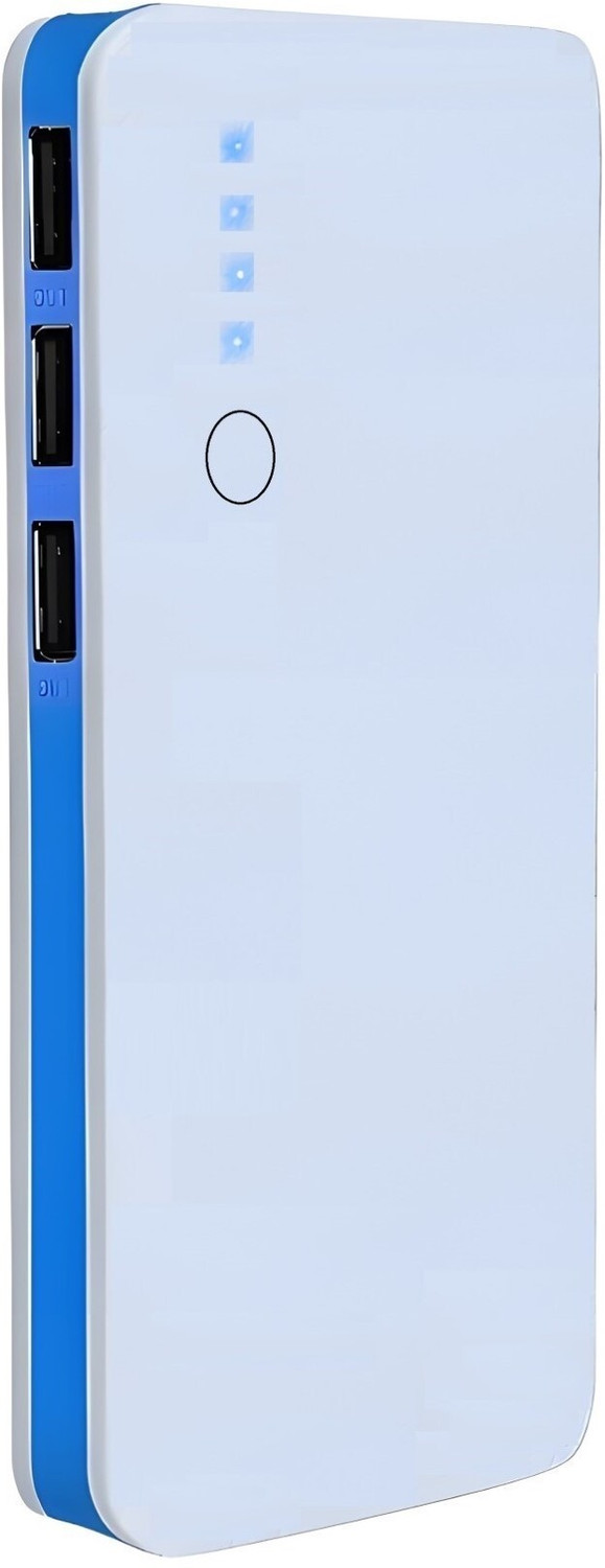 Image of FAHIG 15000 mAh 10 W Compact Pocket Size Power Bank (Blue, Lithium-ion, NA for Earbuds, Mobile, Smartwatch, Smartband, Speaker, Tablet, Trimmer)