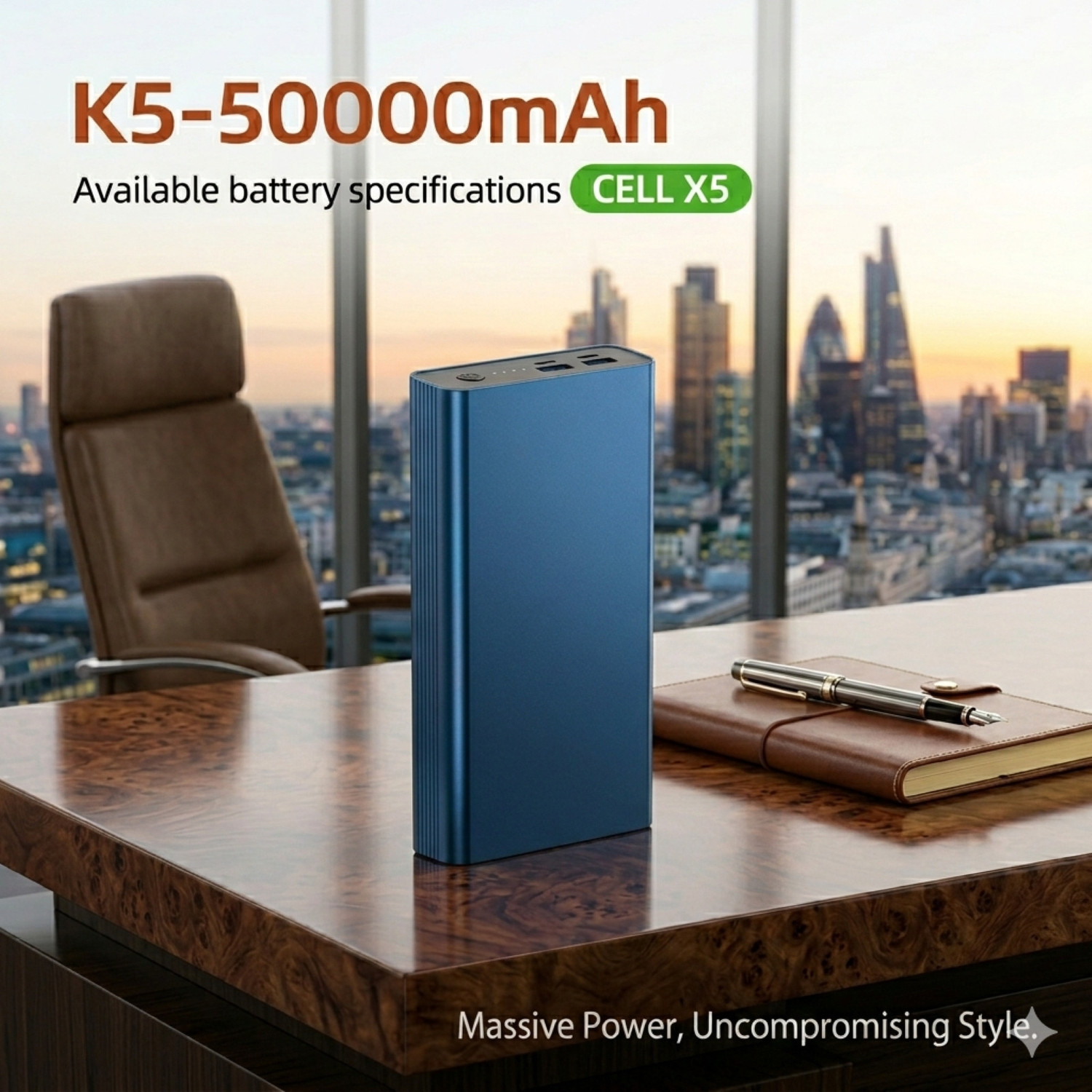 Image of AMYTEL 50000 mAh 65 W Compact Power Bank (Blue, Lithium-ion, Fast Charging for Mobile, Smartwatch, Speaker, Tablet, Trimmer)