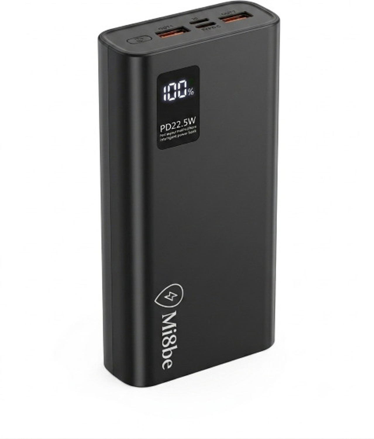 Image of MI8BE 20000 mAh 22.5 W Compact Pocket Size Power Bank (White, Lithium Polymer, Quick Charge 4.0, Power Delivery 3.0, Fast Charging for Mobile, Earbuds, Smartwatch, Smartband, Speaker)