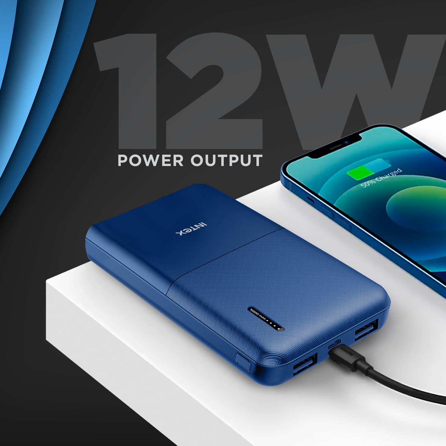 Image of Intex 10000 mAh 12 W Power Bank