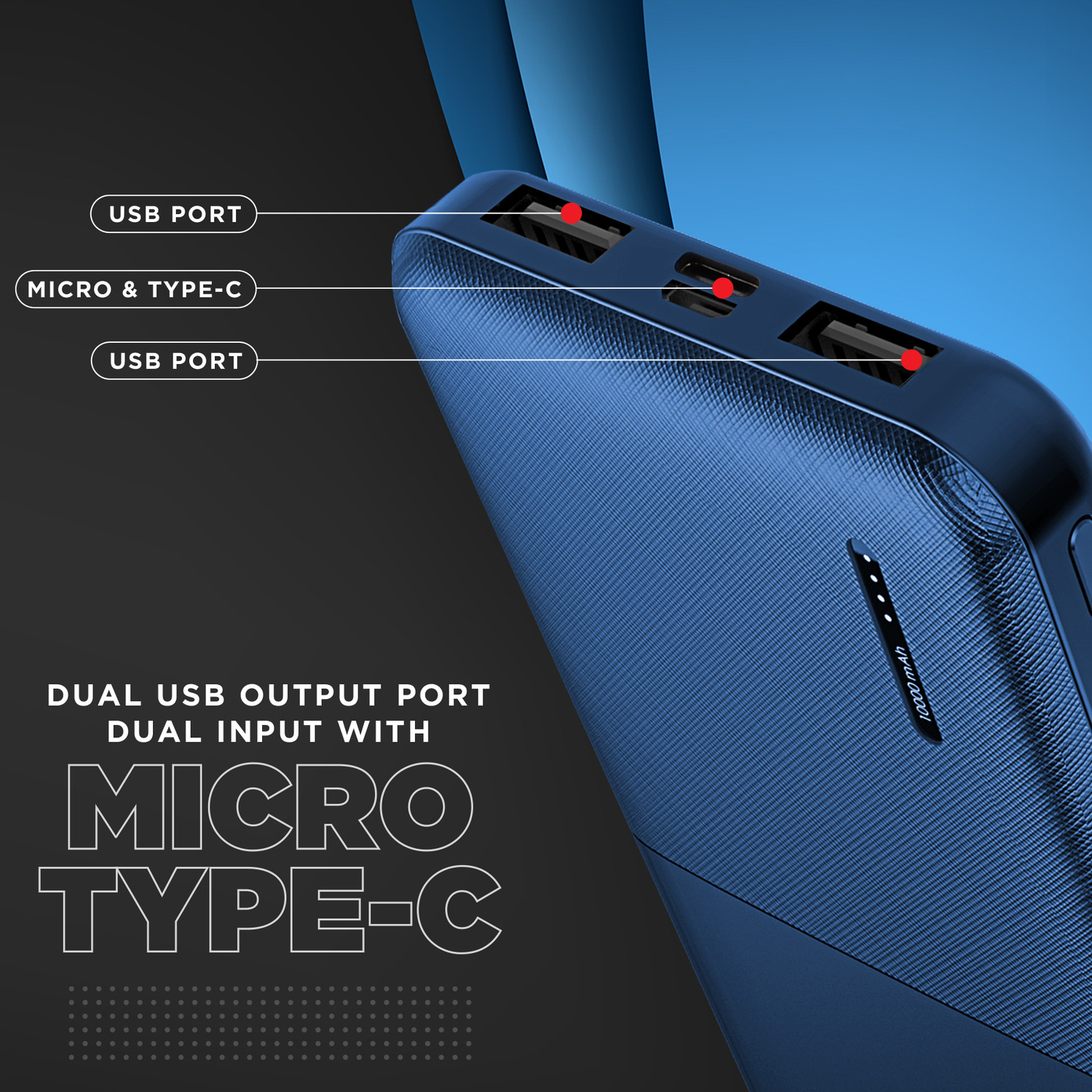 Image of Intex 10000 mAh 12 W Power Bank