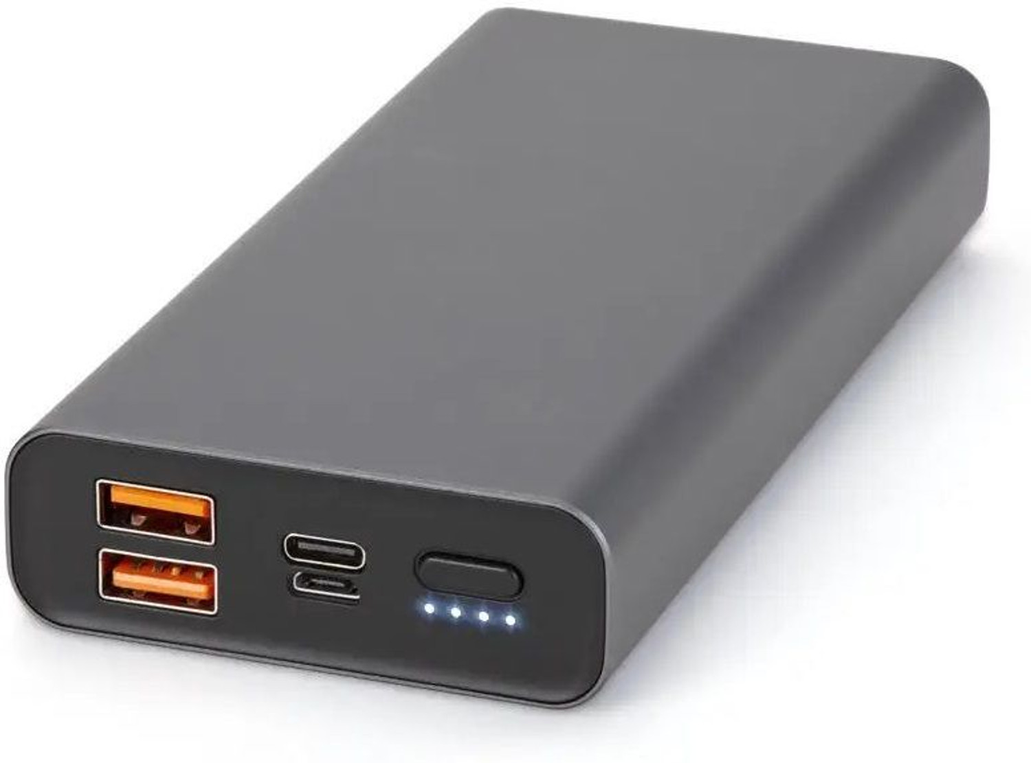 Image of Iqoniqe 25000 mAh 22.5 W Compact Pocket Size Power Bank (Black, Lithium Polymer, Quick Charge 4.0, Power Delivery 3.0, Fast Charging for Mobile, Earbuds, Smartband, Smartwatch, Trimmer, Speaker)