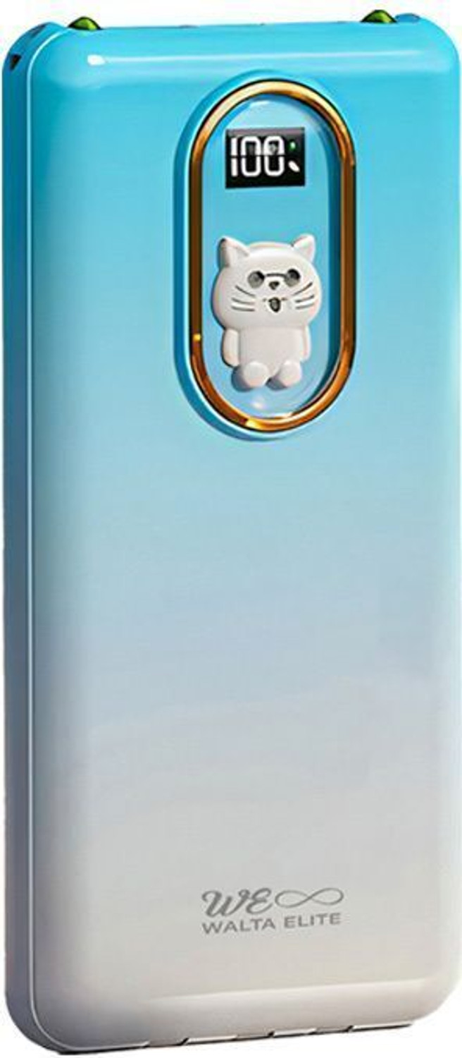 Image of FAHIG 15000 mAh 10 W Compact Pocket Size Power Bank (Blue, Lithium-ion, NA for Earbuds, Mobile, Smartwatch, Smartband, Speaker, Tablet, Trimmer)