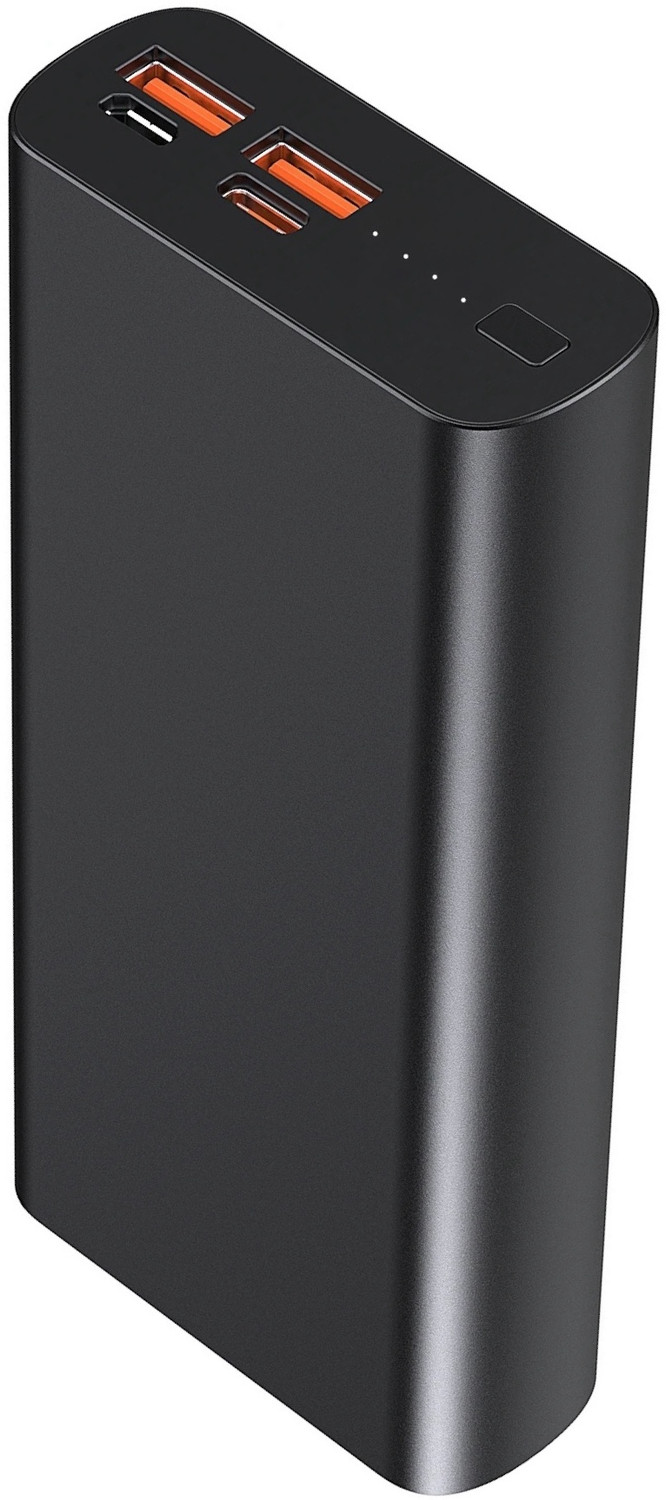 Image of Iqoniqe 25000 mAh 22.5 W Compact Pocket Size Power Bank (Black, Lithium Polymer, Quick Charge 4.0, Power Delivery 3.0, Fast Charging for Mobile, Earbuds, Smartband, Smartwatch, Trimmer, Speaker)