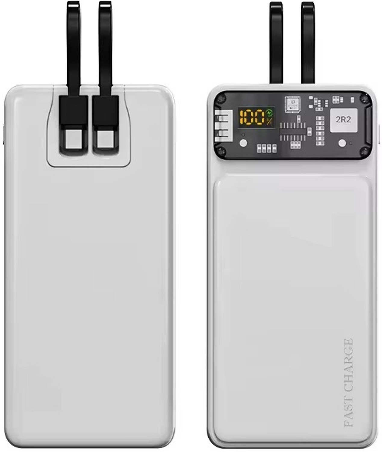 Image of MI8BE 20000 mAh 22.5 W Compact Pocket Size Power Bank (White, Lithium Polymer, Quick Charge 4.0, Power Delivery 3.0, Fast Charging for Mobile, Earbuds, Smartwatch, Smartband, Speaker)