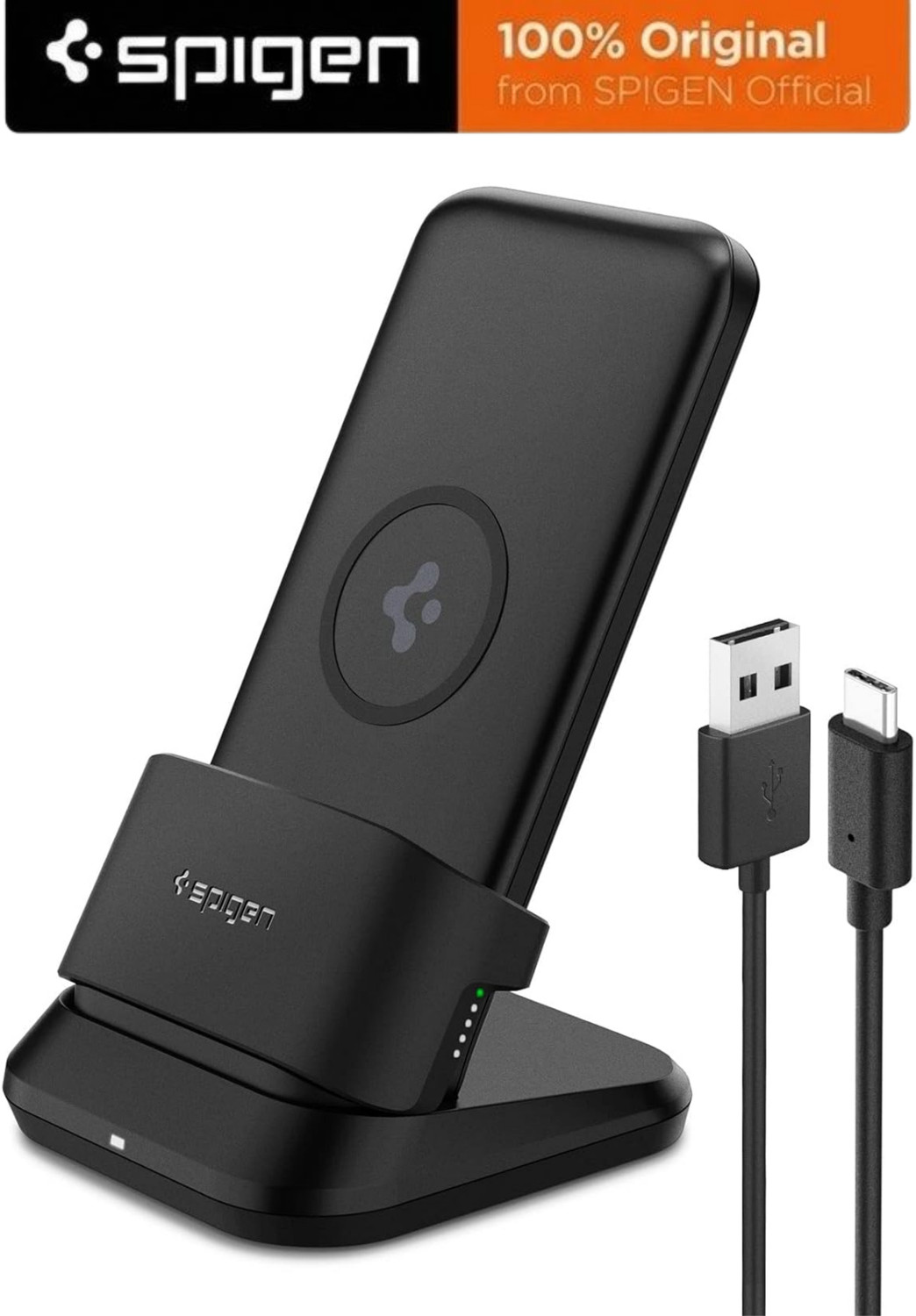 Spigen 10000 mAh Wireless Power Bank (20 W, Fast Charging)  (Black, 