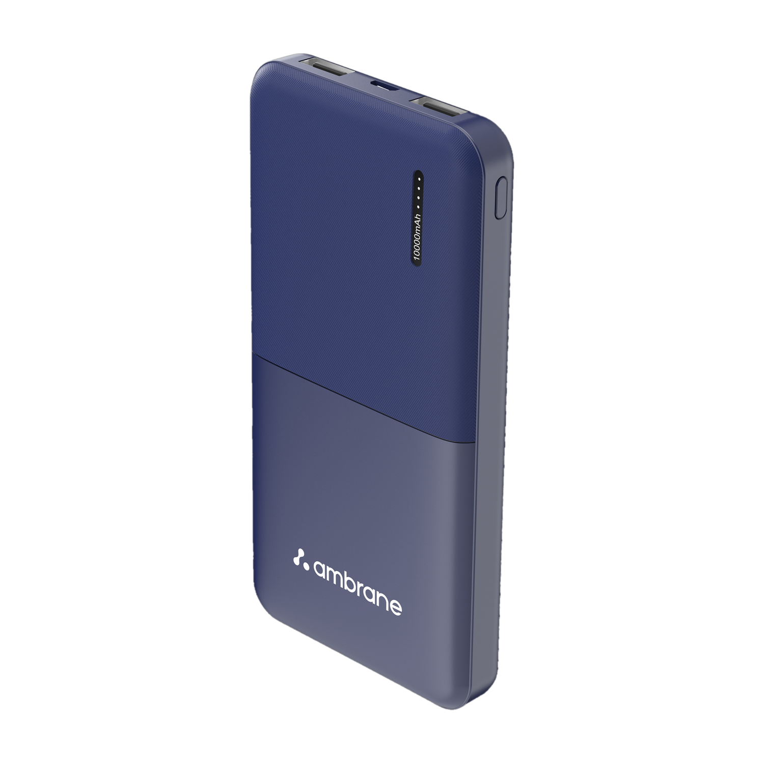 Ambrane 10000 mAh Power Bank (12 W, Fast Charging)  (Blue, Lithium Polymer)