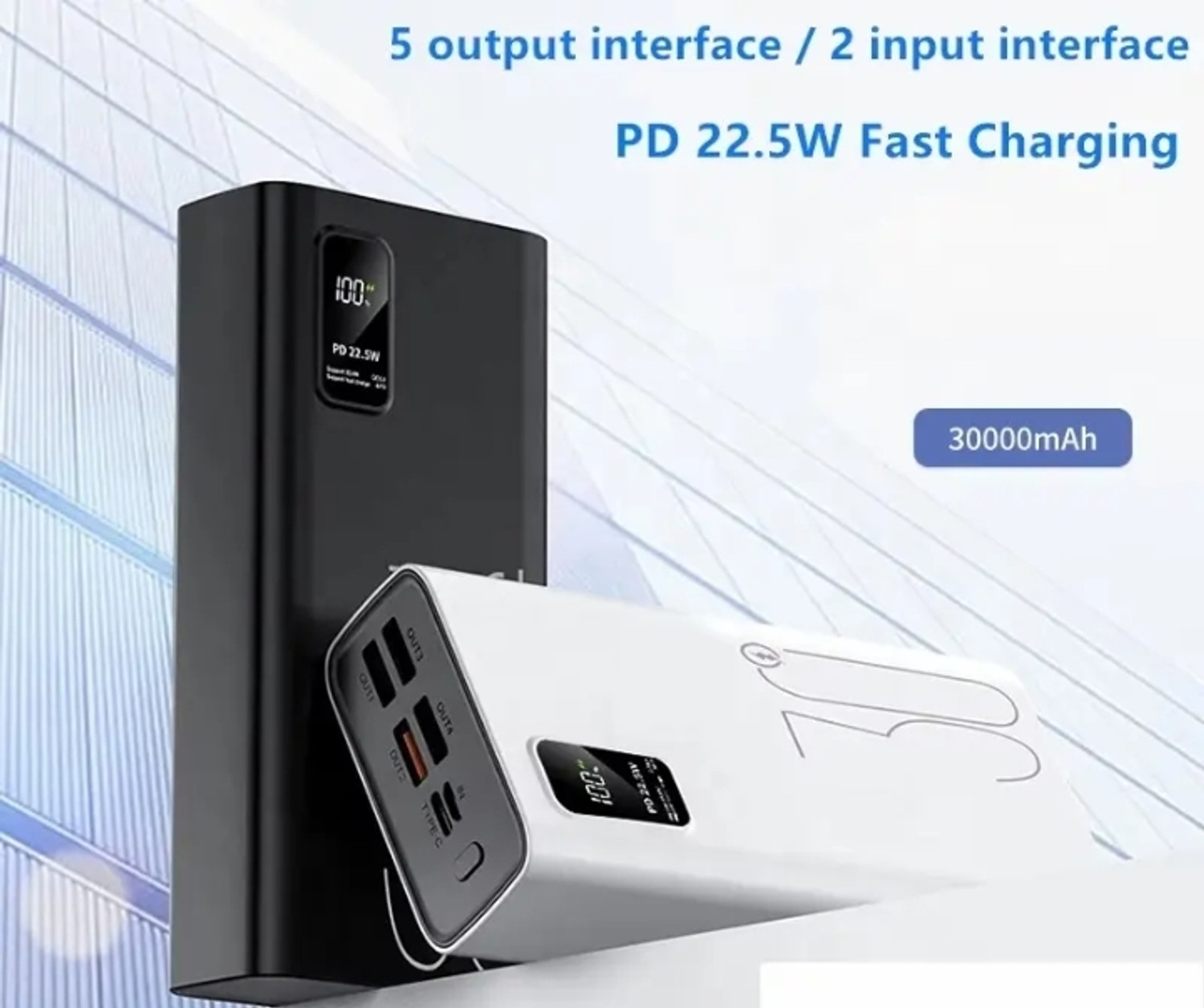 Image of AMYTEL 20000 mAh 18 W Compact Pocket Size Power Bank (Black, Lithium-ion, Power Delivery 2.0, Quick Charge 2.0, Power Delivery 3.0, Quick Charge 3.0 for Mobile, Tablet, Earbuds, Smartwatch, Speaker, Trimmer)