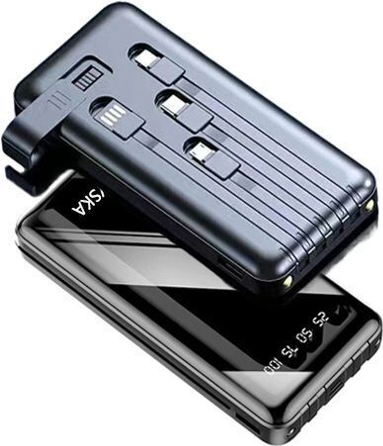 Image of FAHIG 15000 mAh 10 W Compact Pocket Size Power Bank (Blue, Lithium-ion, NA for Earbuds, Mobile, Smartwatch, Smartband, Speaker, Tablet, Trimmer)