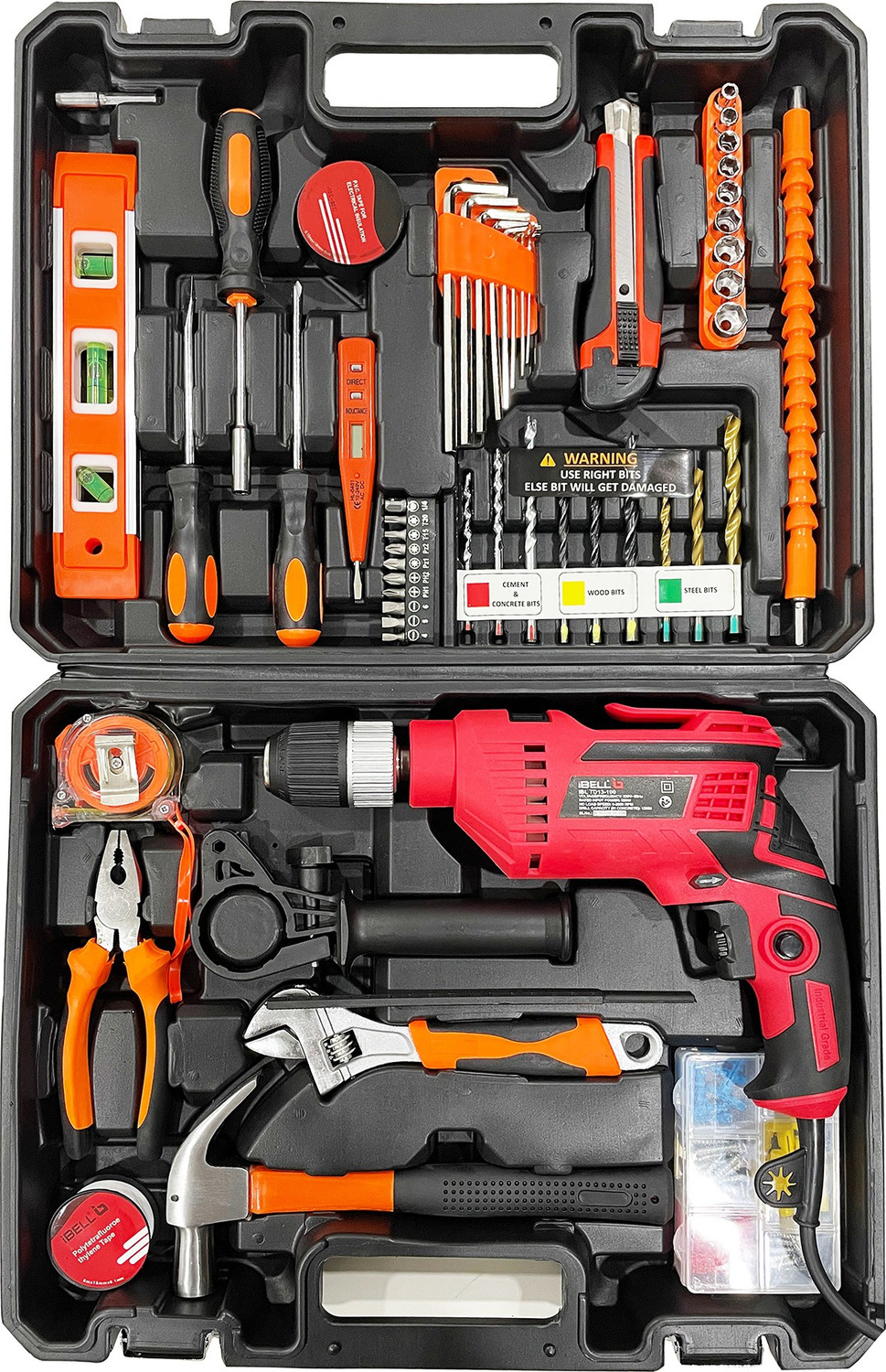 iBELL TD13100, 2800rpm, 650W Power & Hand Tool Kit (115 Tools) Price