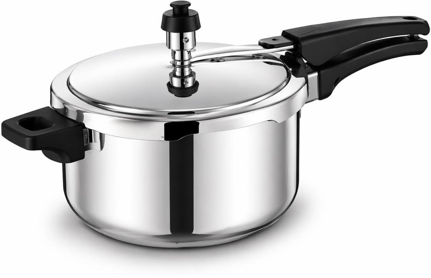 Image of Camro Triply Steller 5 Litres Inner Lid Pressure Cooker 5 L Induction Bottom Pressure Cooker (Stainless Steel)