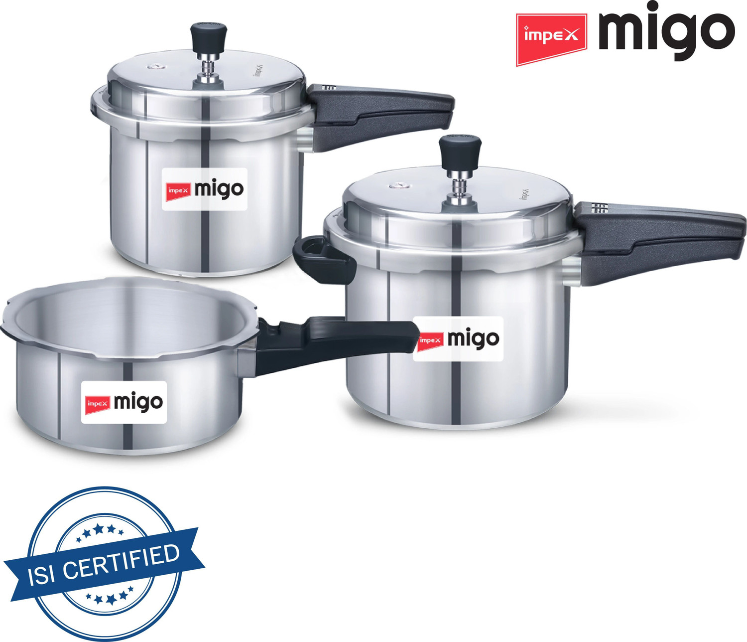 IMPEX Special Combo IFC 235 2 L, 3 L, 5 L Induction Bottom Pressure Co