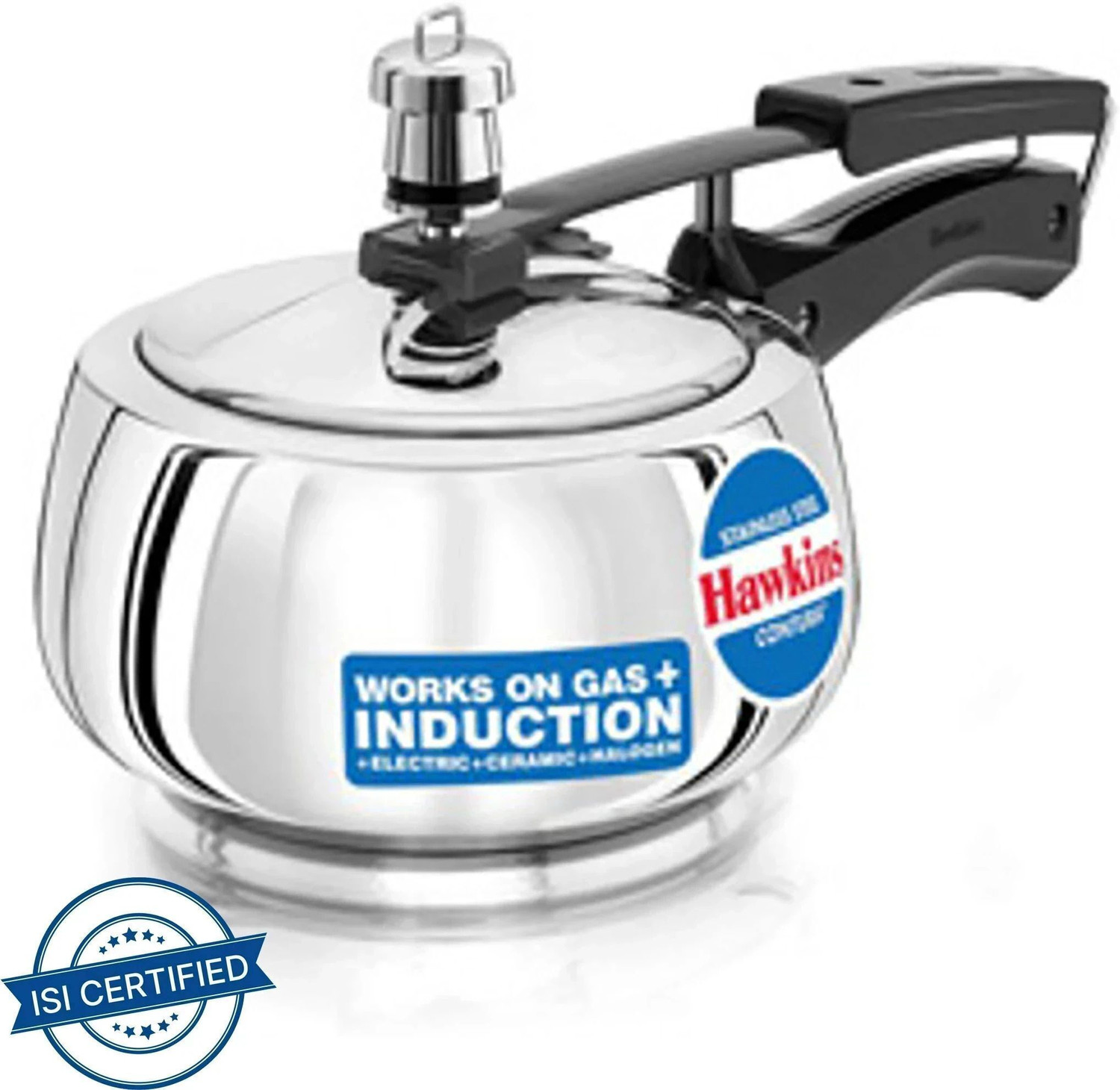 HAWKINS STAINLESS STEEL CONTURA PRESSURE COOKER 1.5 L Induction Bottom Pressure Cooker