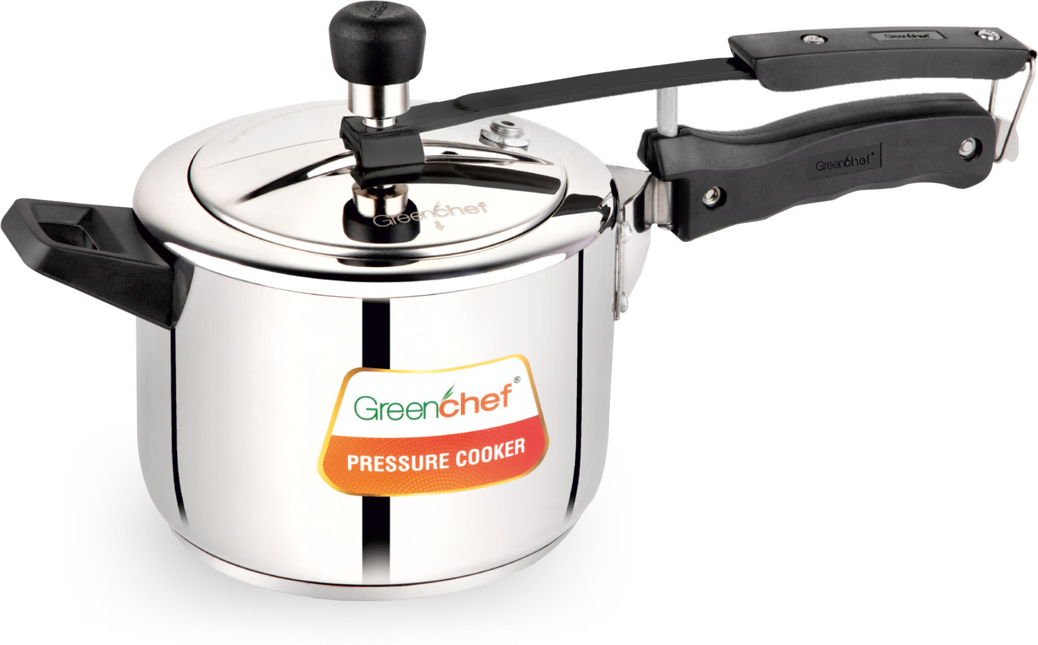 Image of Camro Triply Steller 5 Litres Inner Lid Pressure Cooker 5 L Induction Bottom Pressure Cooker (Stainless Steel)