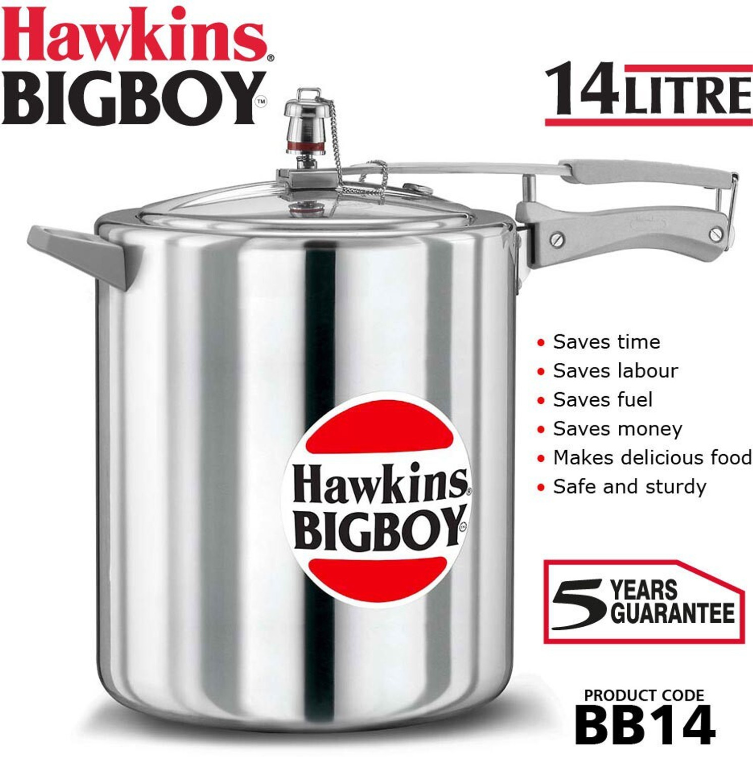 HAWKINS Bigboy 14 L Pressure Cooker  (Aluminium)