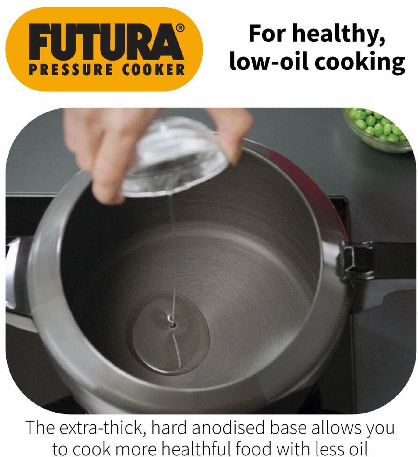 Image of Hawkins Futura (IFP50) 5 L Inner Lid Induction Bottom Pressure Cooker