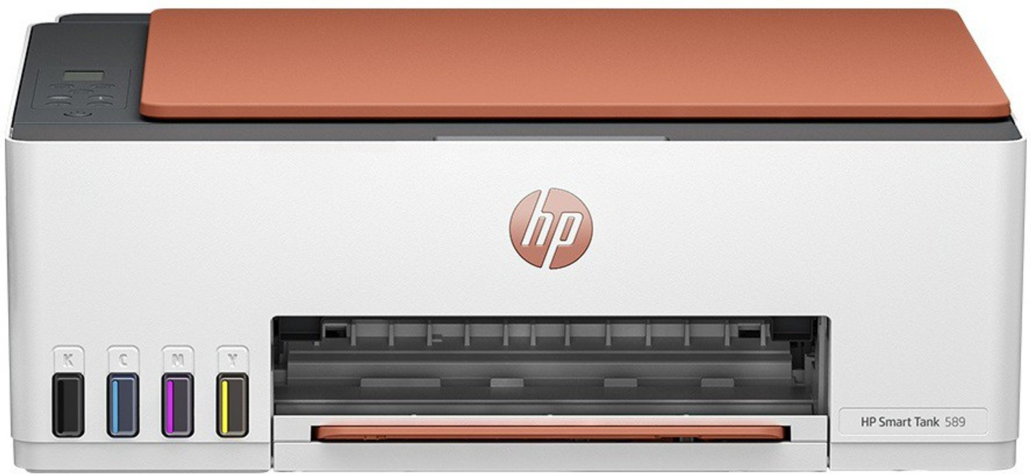 Image of HP Smart All In One 589 Multi-function WiFi Color Ink Tank Printer for Print /Scan /Copy with Up to 4000 Black & 6000 color pages of ink in box
