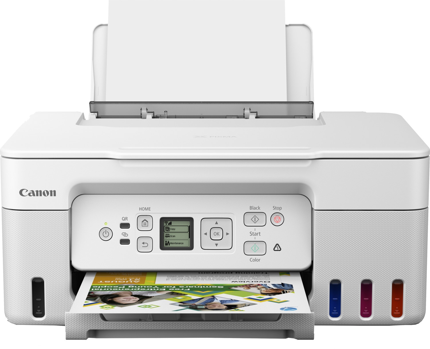 Image of Canon PIXMA INK EFFICIENT G3770 Multi-function WiFi Color Ink Tank Printer for Print /Copy /Scan with 6000 black and 7700 color prints