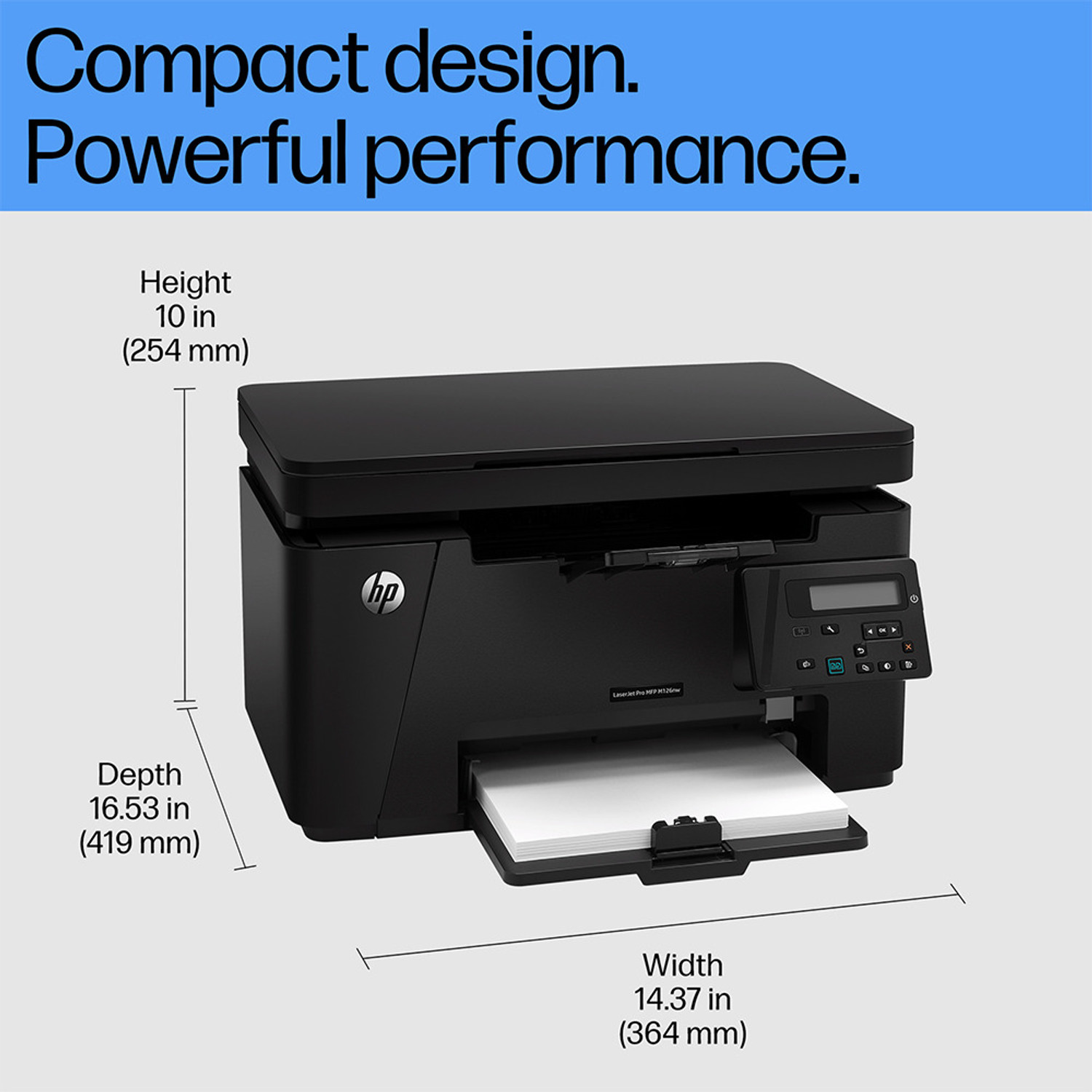 Image of HP LaserJet Pro MFP M126nw Multi-function WiFi Monochrome Laser Printer