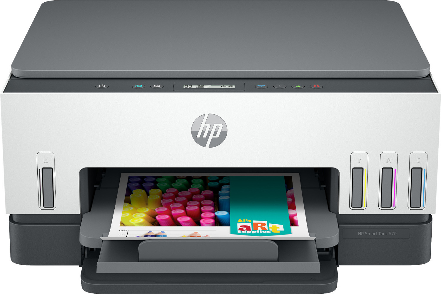 HP Smart Tank 670 All-in-One Multi-function Color Printer with Automatic Ink Sensor & Wireless Integrated