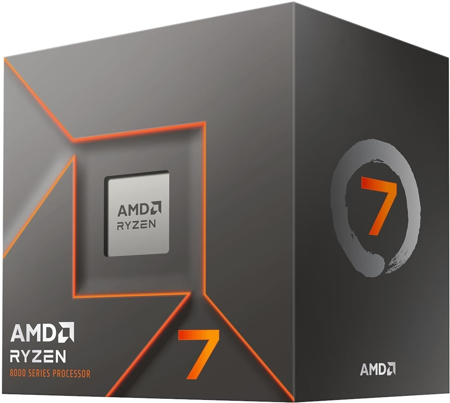 Image of AMD Ryzen 7 9700x 3.8 GHz AM5 Socket 8 Cores Desktop, Server, Workstation Processor (Grey)