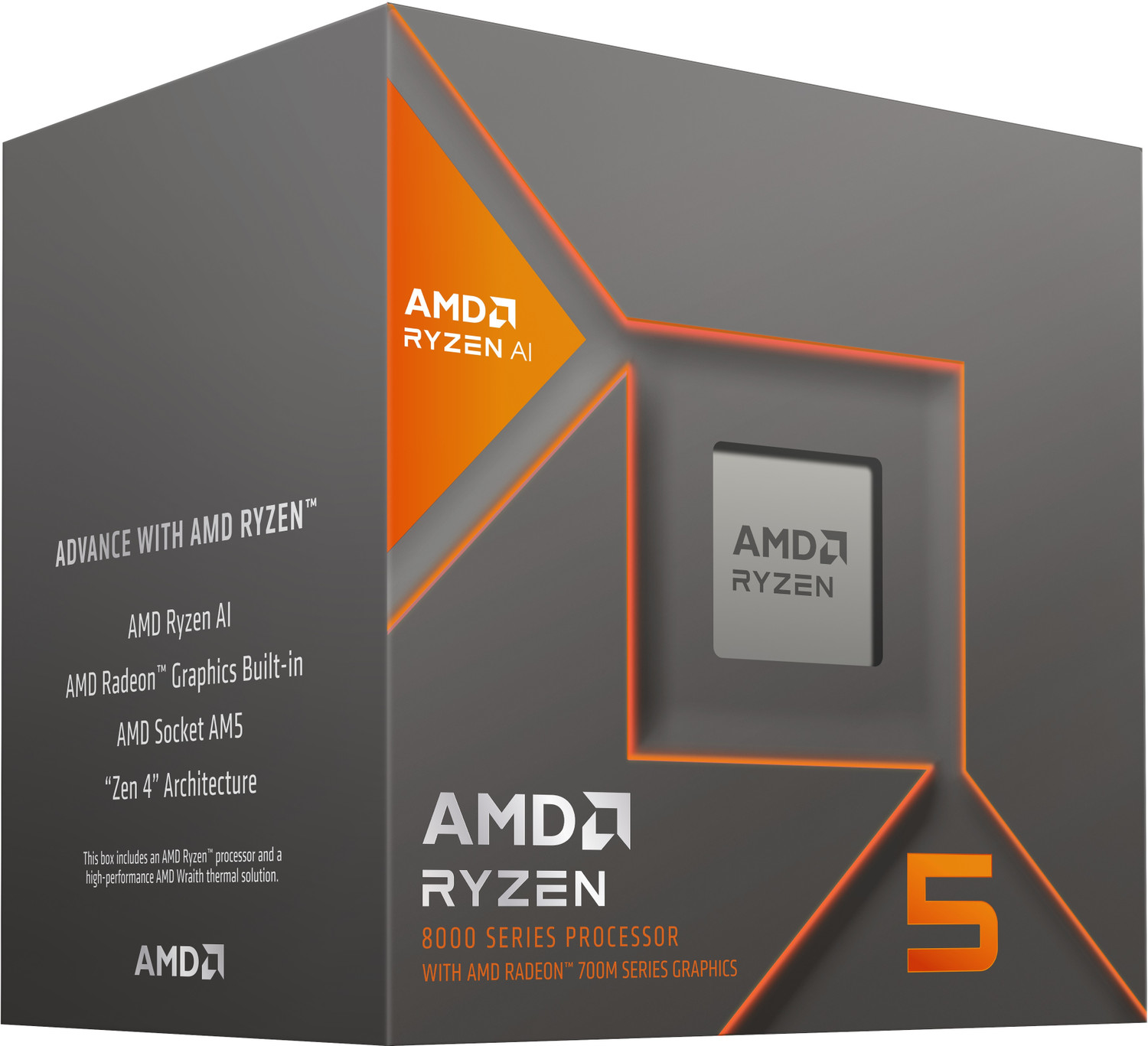 amd Ryzen 5 8500G 3.5 GHz Upto 5 GHz AM5 Socket 6 Cores 12 Threads 6 MB L2 16 MB L3 Desktop Processor