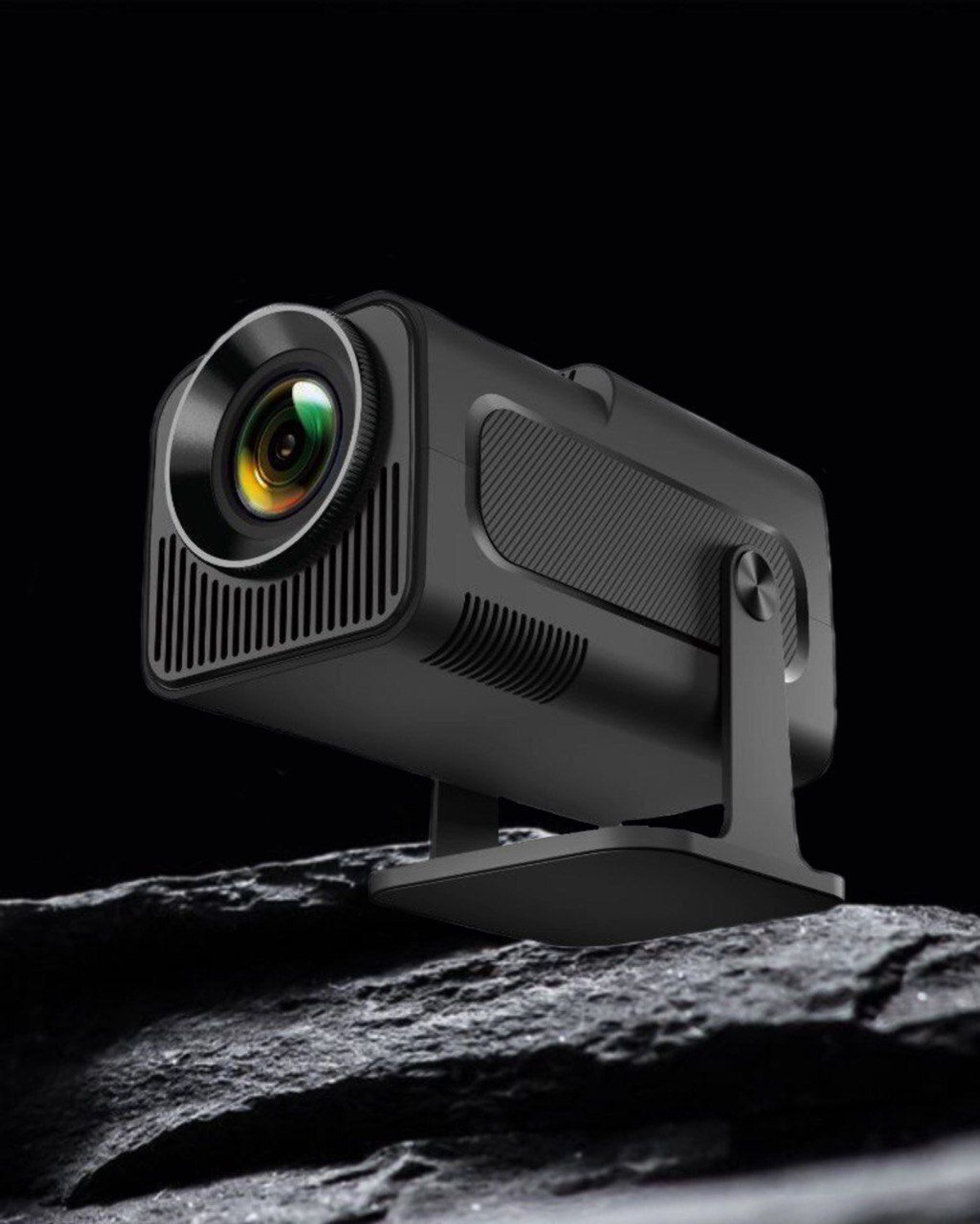 Image of TOPPRO HY320 1GB /8GB FullHD Android 11 Projector WiFi 6 /BT5 180 Rotation Auto Keystone (6000 lm / 1 Speaker / Wireless / Remote Controller) Portable Projector (Black)