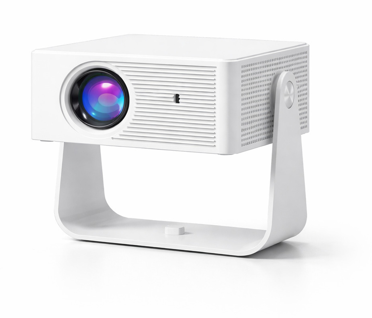 Image of Zync T5 Wi-Fi 4K Smart Mini Home Cinema Portable Mira cast 3D Full HD YouTube (4700 lm / 1 Speaker / Wireless / Remote Controller) Portable Projector (White)