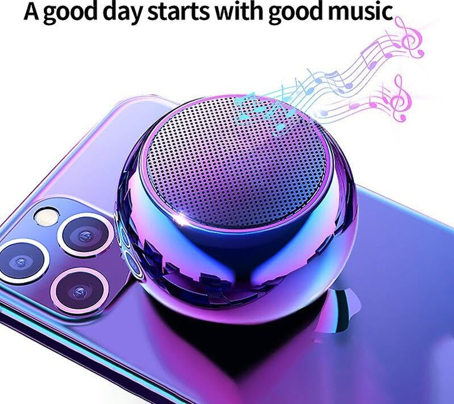 Image of RGV Mini M4 Bluetooth Speaker With HD Extra Bass with Google, Alexa & Siri Assistant Smart Speaker (Multicolor)