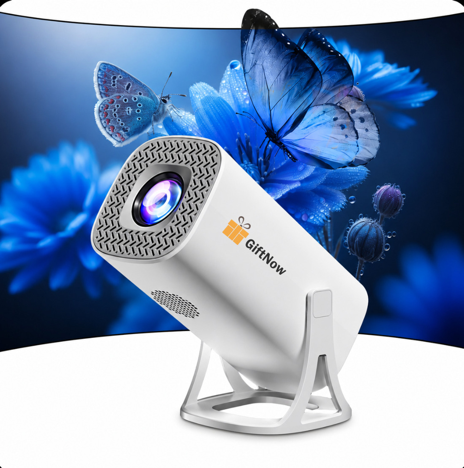 Image of MEHEKA MINI PORTABLE PROJECTOR (150 lm / 1 Speaker / Wireless / Remote Controller) Portable Projector (White)