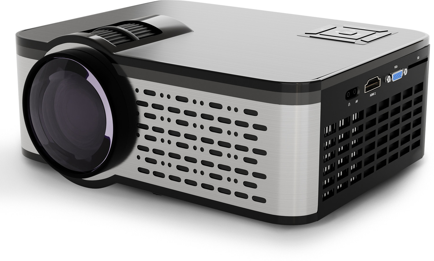 Image of Egate i9 Pro Max FHD 1080p (E03i31) (400 lm / 1 Speaker / Remote Controller) 4X Brighter | Bluetooth |400 ISO Lumens & 840 FC Mega Brightness | 1080p Native with 4K Support | 210-Inches (534 cm) Screen | AV, VGA, HDMI, SD Card, USB, AUX, inbuilt Speaker Projector