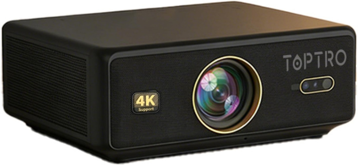 Image of Toptro 4K HDR10 /HLG, NetFlix 30000L HDMI ARC Quadra Projector 4K Ultra HD True Support (30000 lm / Wireless / Remote Controller) Portable Projector (1080p N, Dual HDMI, Fully Aut, Dual WiFi, YouTube Hotstar Prime, Linux OS)