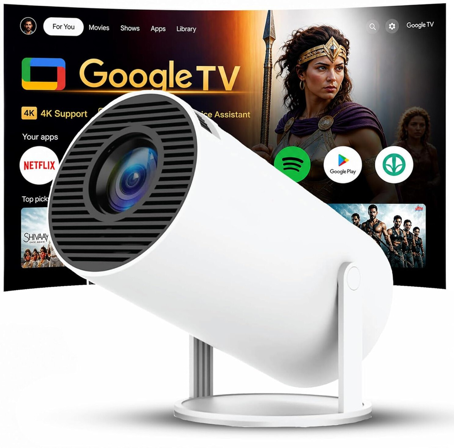 Image of BenQ MW809sthn WXGA Short Throw (3600 lm) Portable Projector (White)