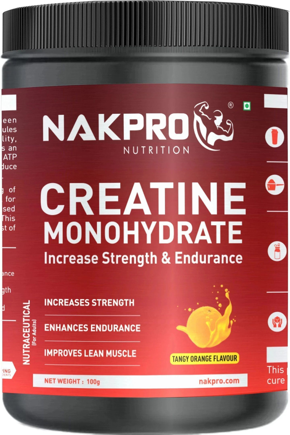 Nakpro Micronized Creatine Monohydrate | Enhances Muscle Size & Streng