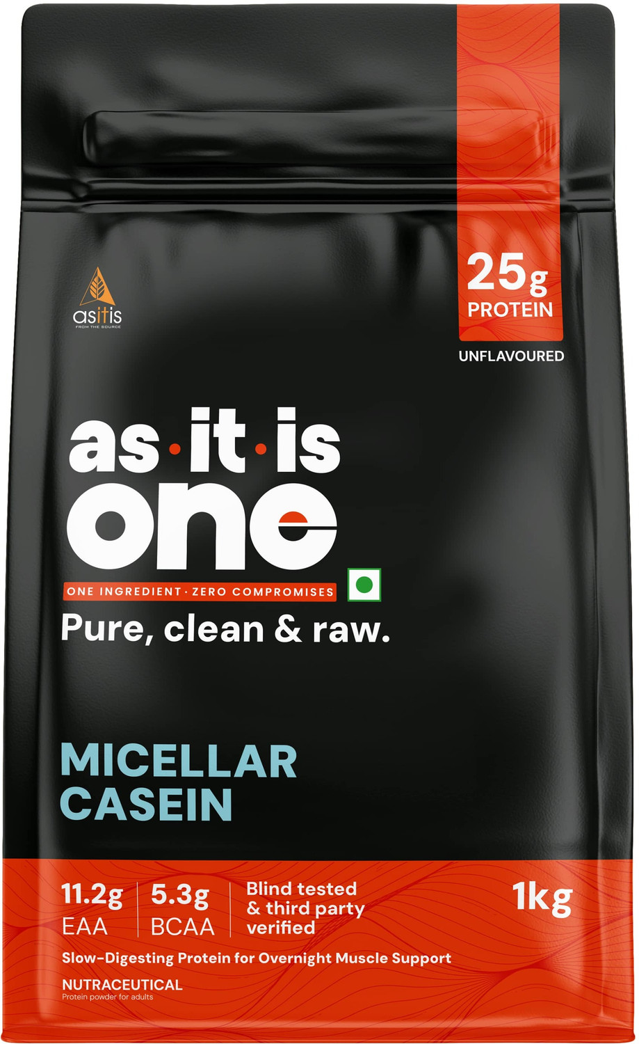 AS-IT-IS Nutrition Pure Micellar Casein at Best Price (33% O
