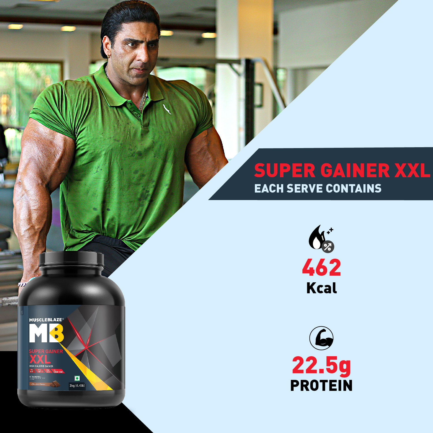 Image of MUSCLEBLAZE Super XXL, For Muscle Weight Gainers /Mass Gainers