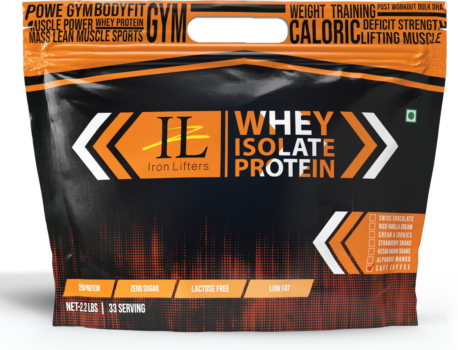 Image of IRON LIFTERS Isolate Whey Protein Powder Chocolate Flavor 2.2 LBS 33 Servings Whey Protein