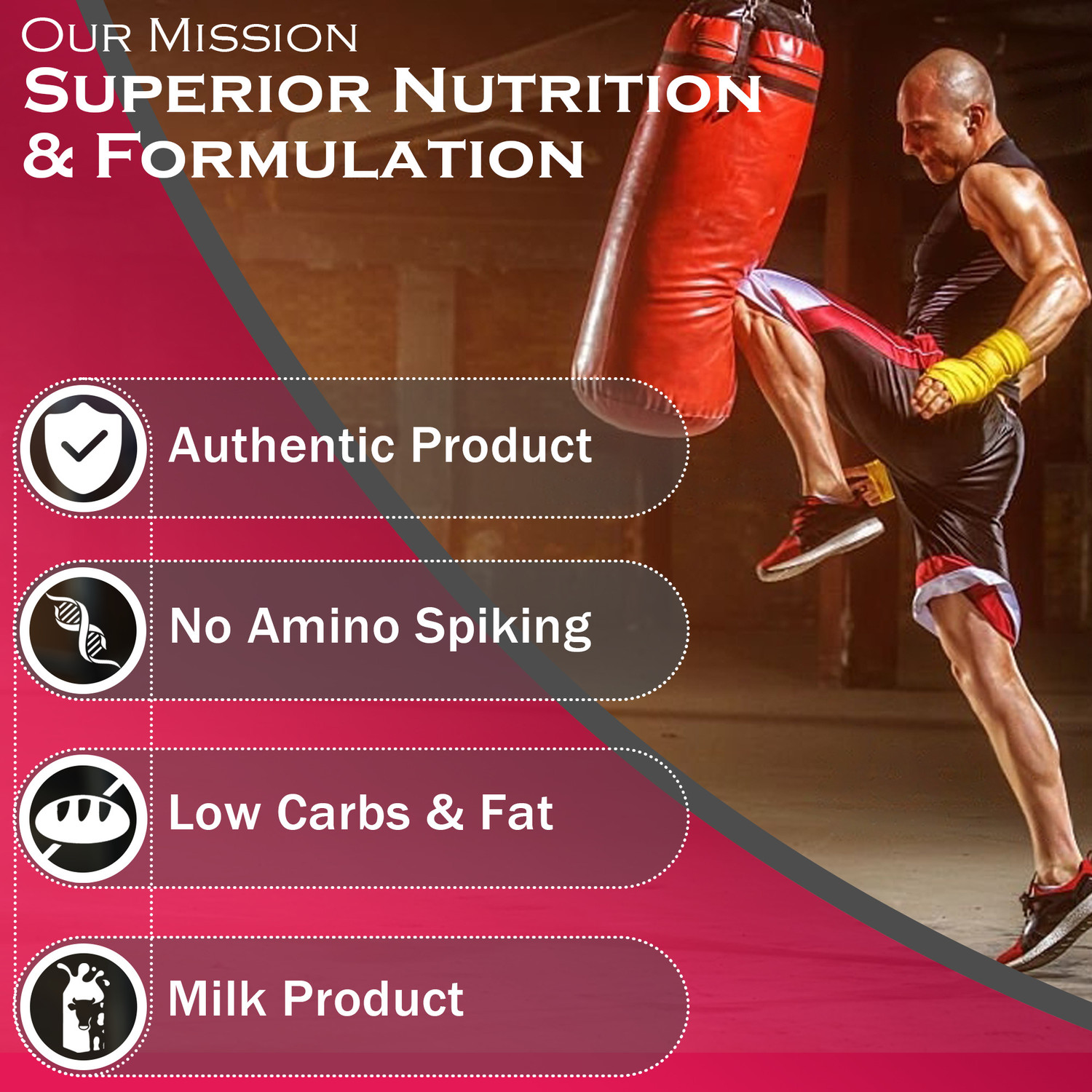 Image of Nakpro HYDRO Whey Protein Hydrolyzed Supplement Powder - 2 kg Strawberry (1Kg*2) Whey Protein