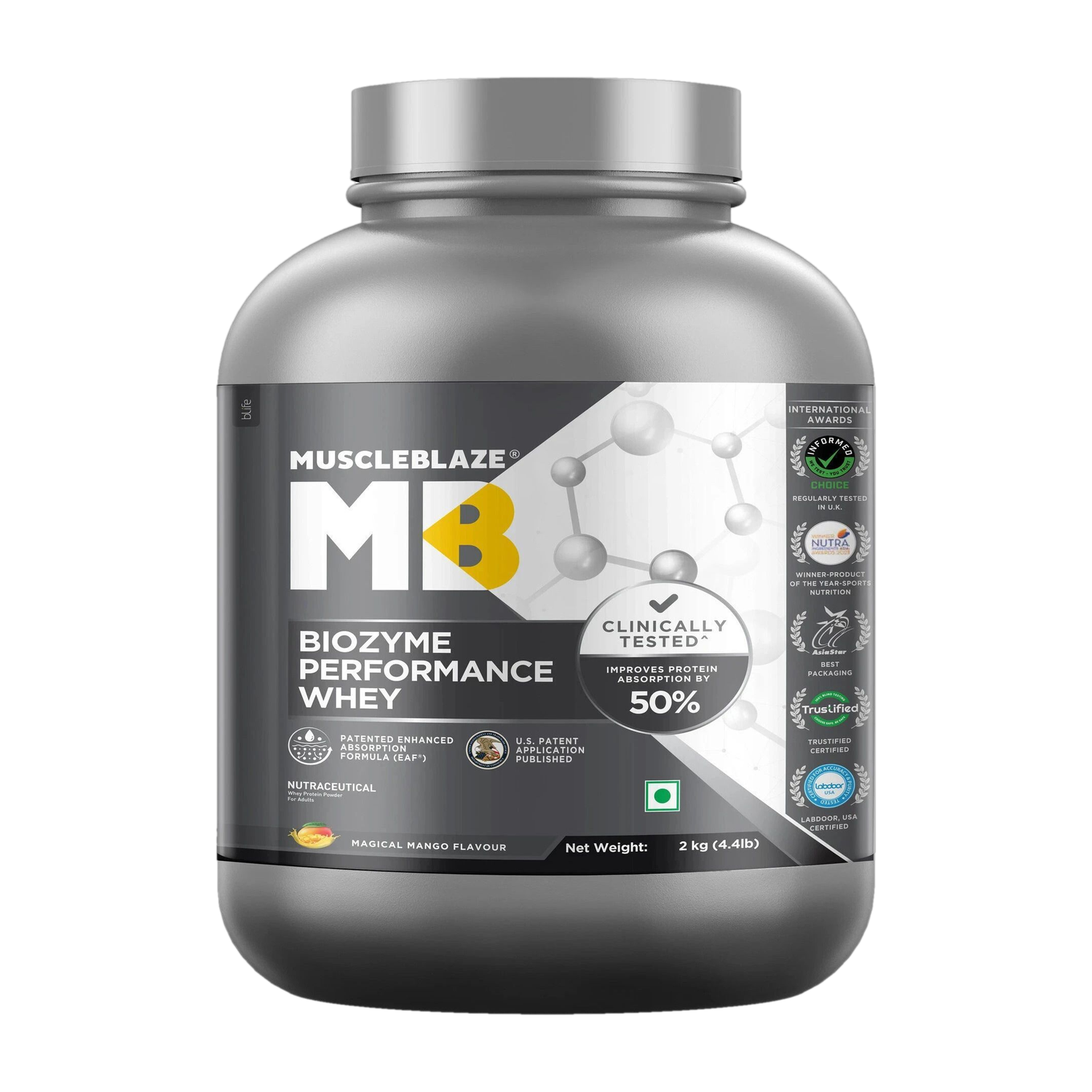 MUSCLEBLAZE Biozyme Performance Whey Protein 4.4 lb. / Whey Protein 