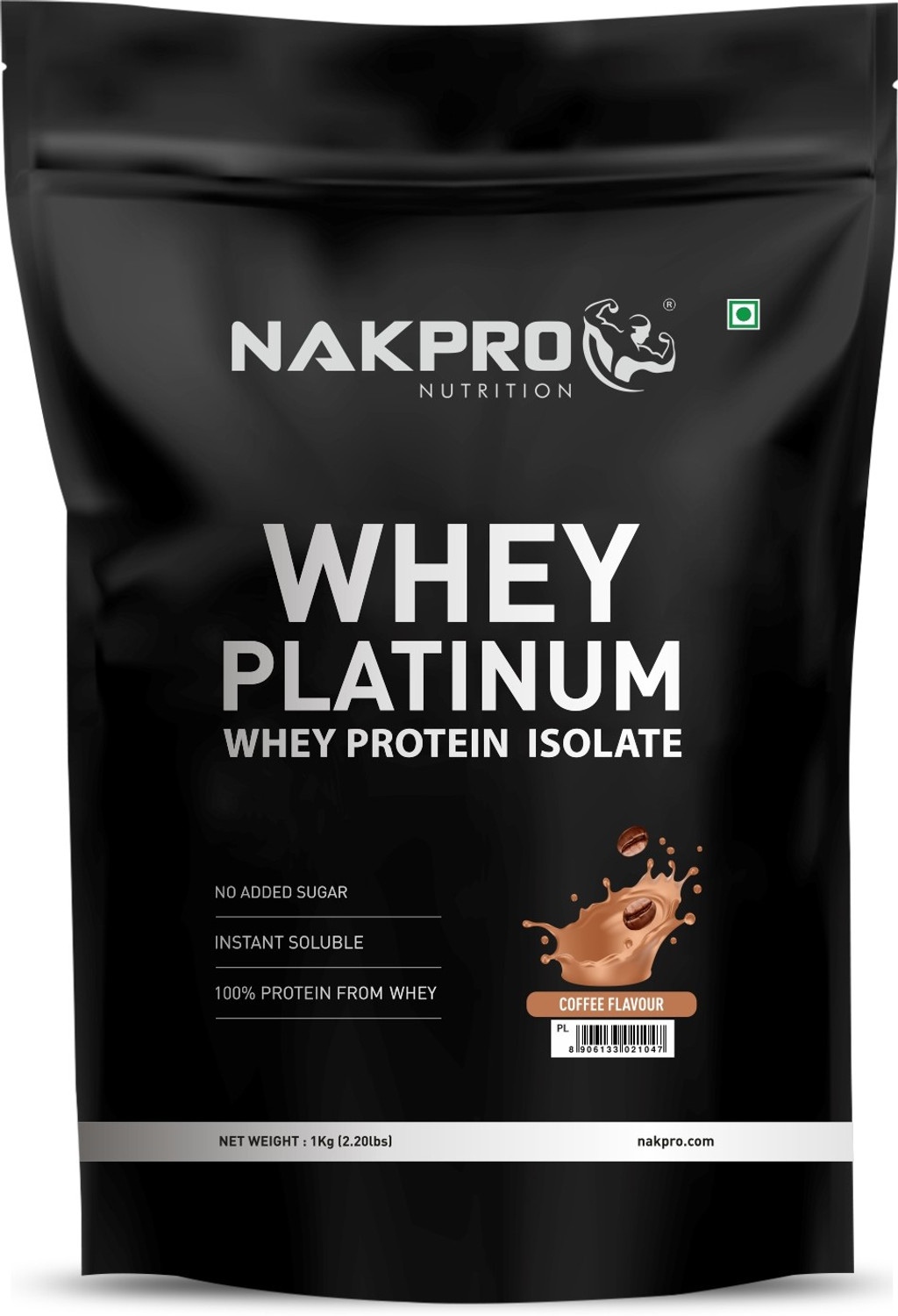 Image of Nakpro 100% Platinum Isolate | 28g Protein, 7.01g BCAA | Whey Protein